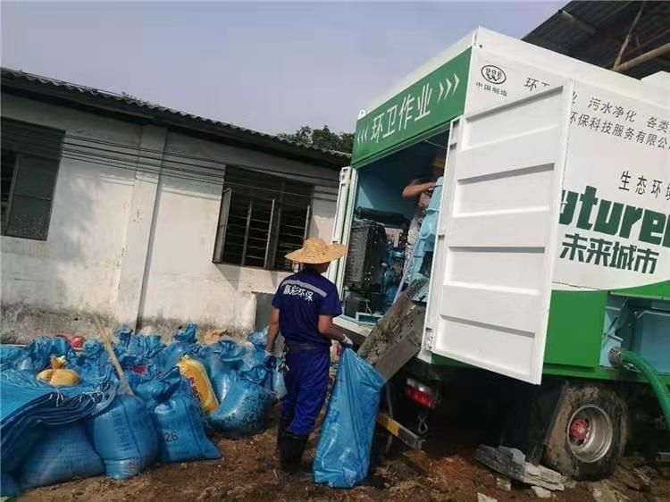阿拉尔农场工业污泥压干处理